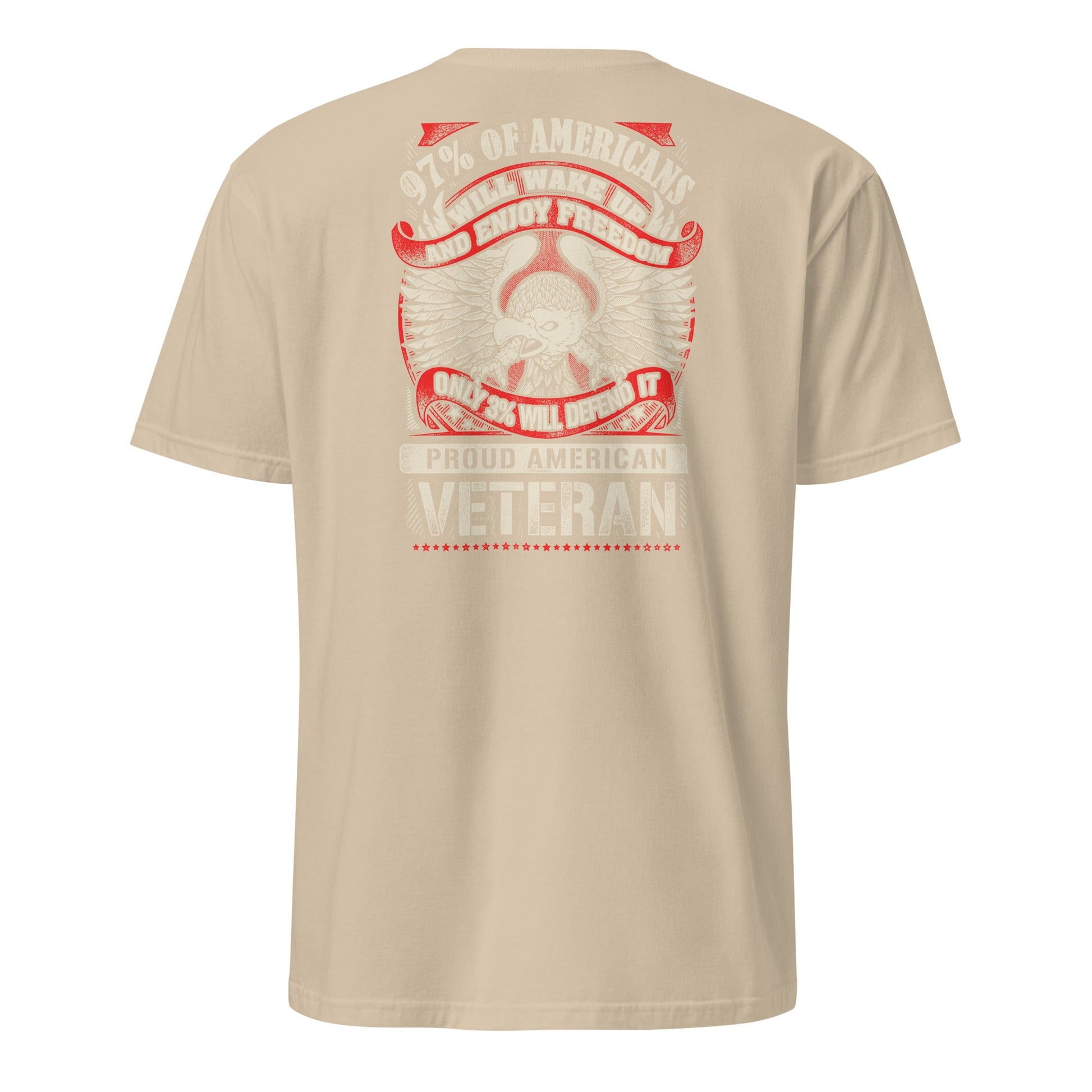 Proud American Veteran T-Shirt - Sand - T-Shirts Online