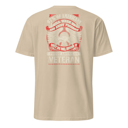 Proud American Veteran T-Shirt - Sand - T-Shirts Online