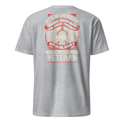 Proud American Veteran T-Shirt - Sport Grey - T-Shirts Online