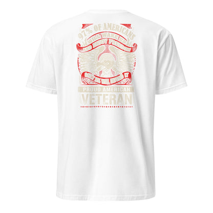 Proud American Veteran T-Shirt - White - T-Shirts Online