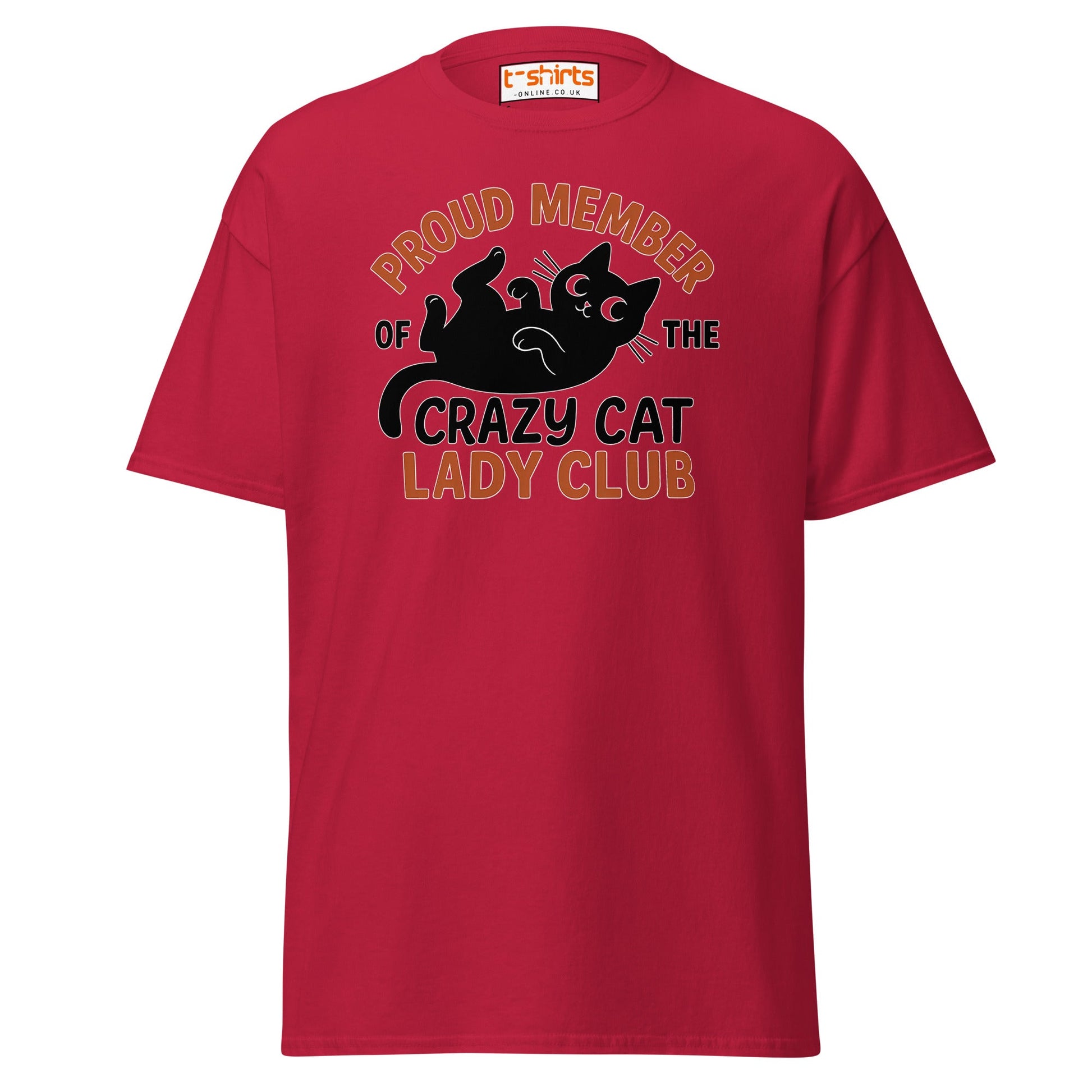 Proud Member Crazy Cat Lady Club T-Shirt - Cardinal - T-Shirts Online