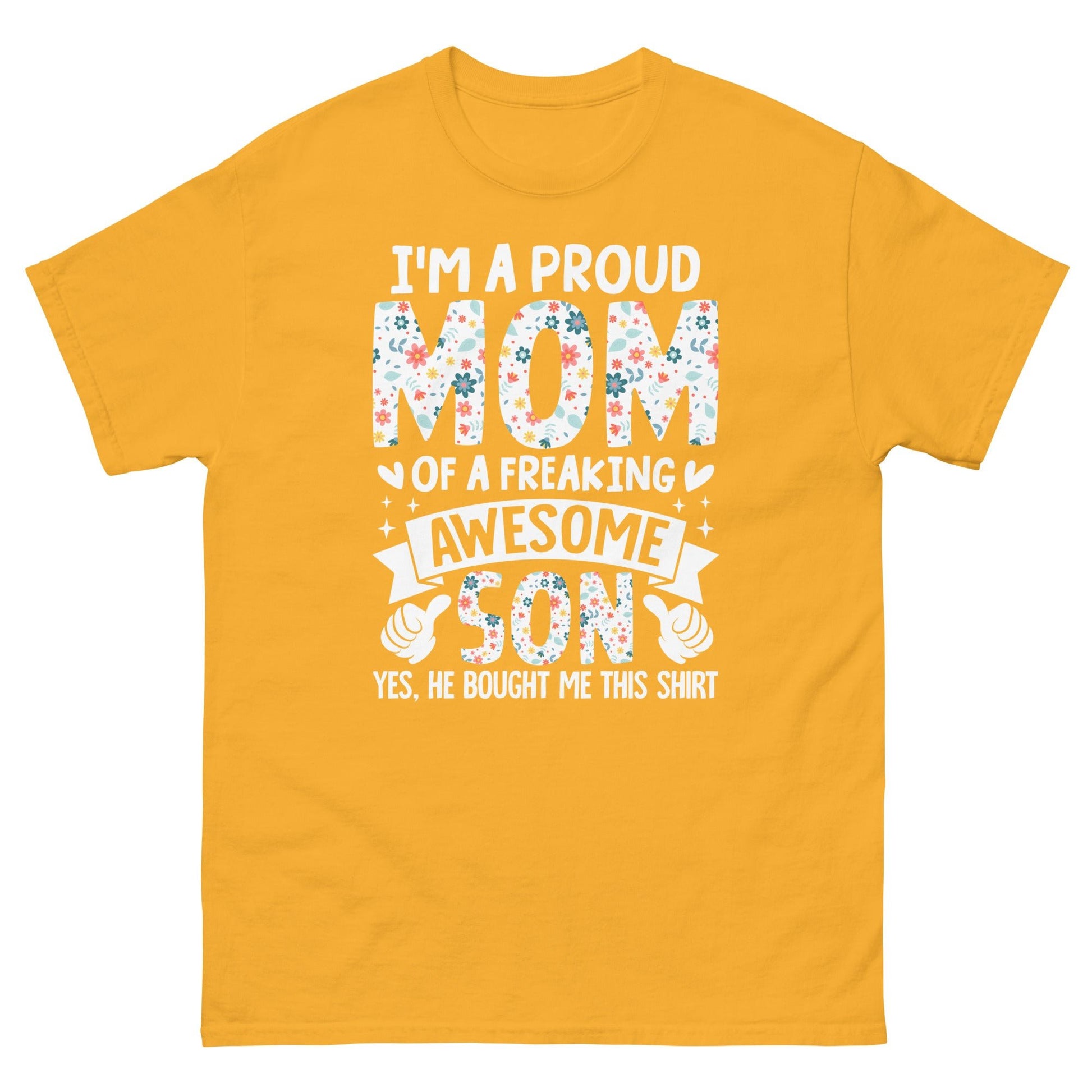 Proud Mum | Mother's Day T-Shirt - Gold - T-Shirts Online