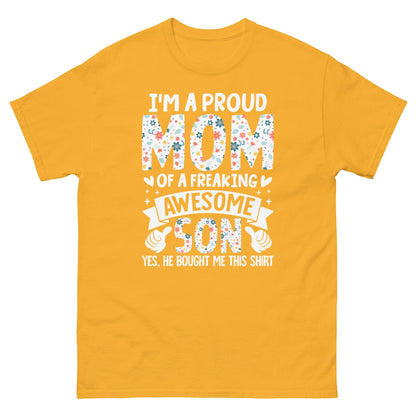 Proud Mum | Mother's Day T-Shirt - Gold - T-Shirts Online