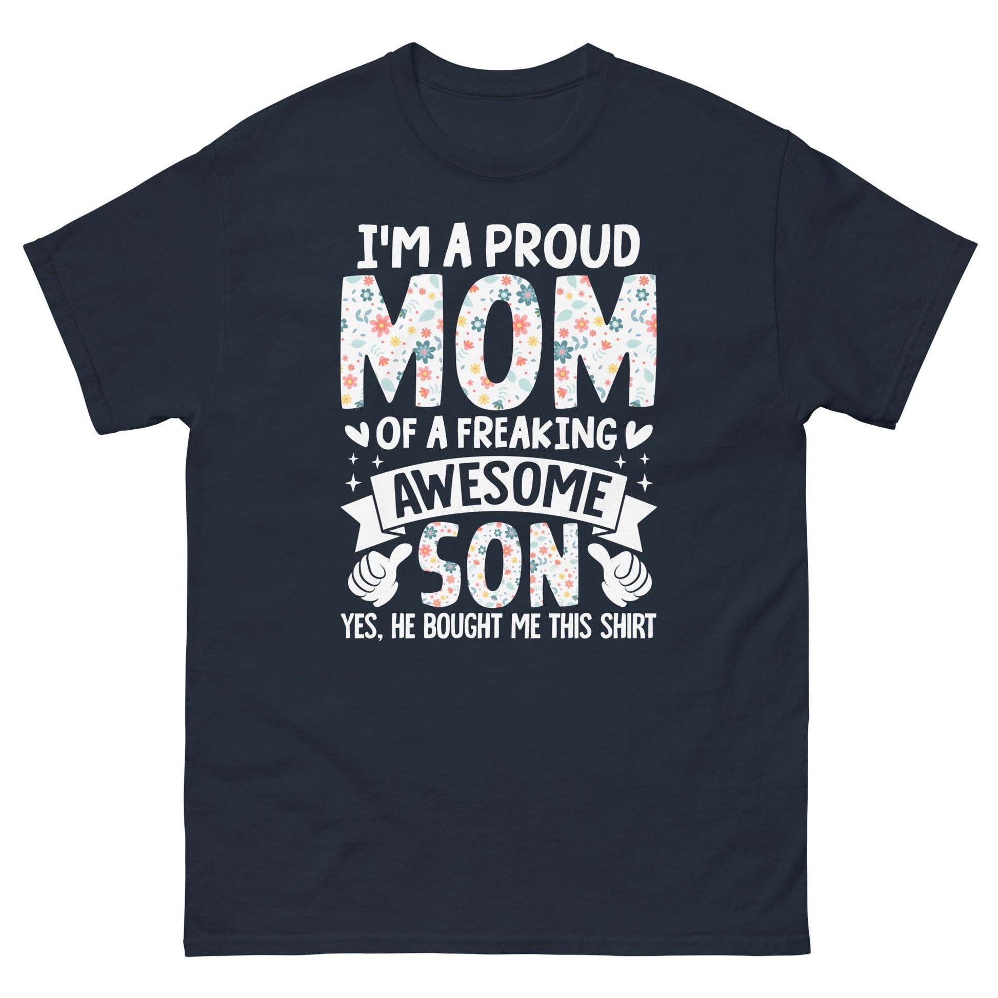 Proud Mum | Mother's Day T-Shirt - Navy - T-Shirts Online