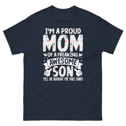 Proud Mum | Mother's Day T-Shirt - Navy - T-Shirts Online