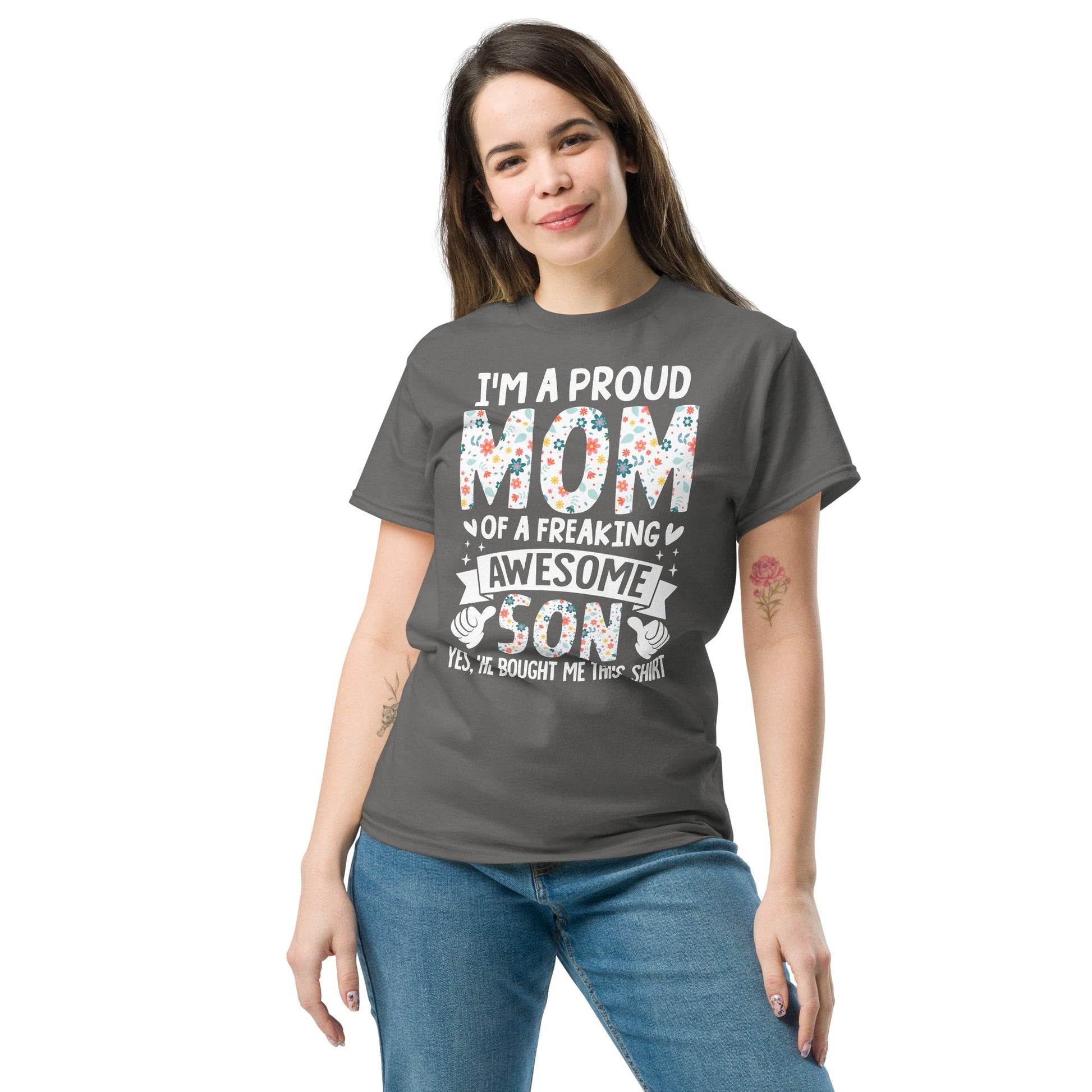 Proud Mum | Mother's Day T-Shirt - Black - T-Shirts Online