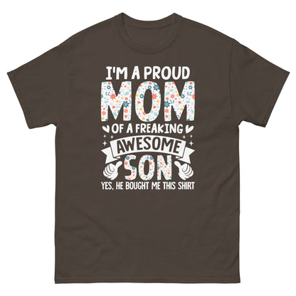 Proud Mum | Mother's Day T-Shirt - Dark Chocolate - T-Shirts Online