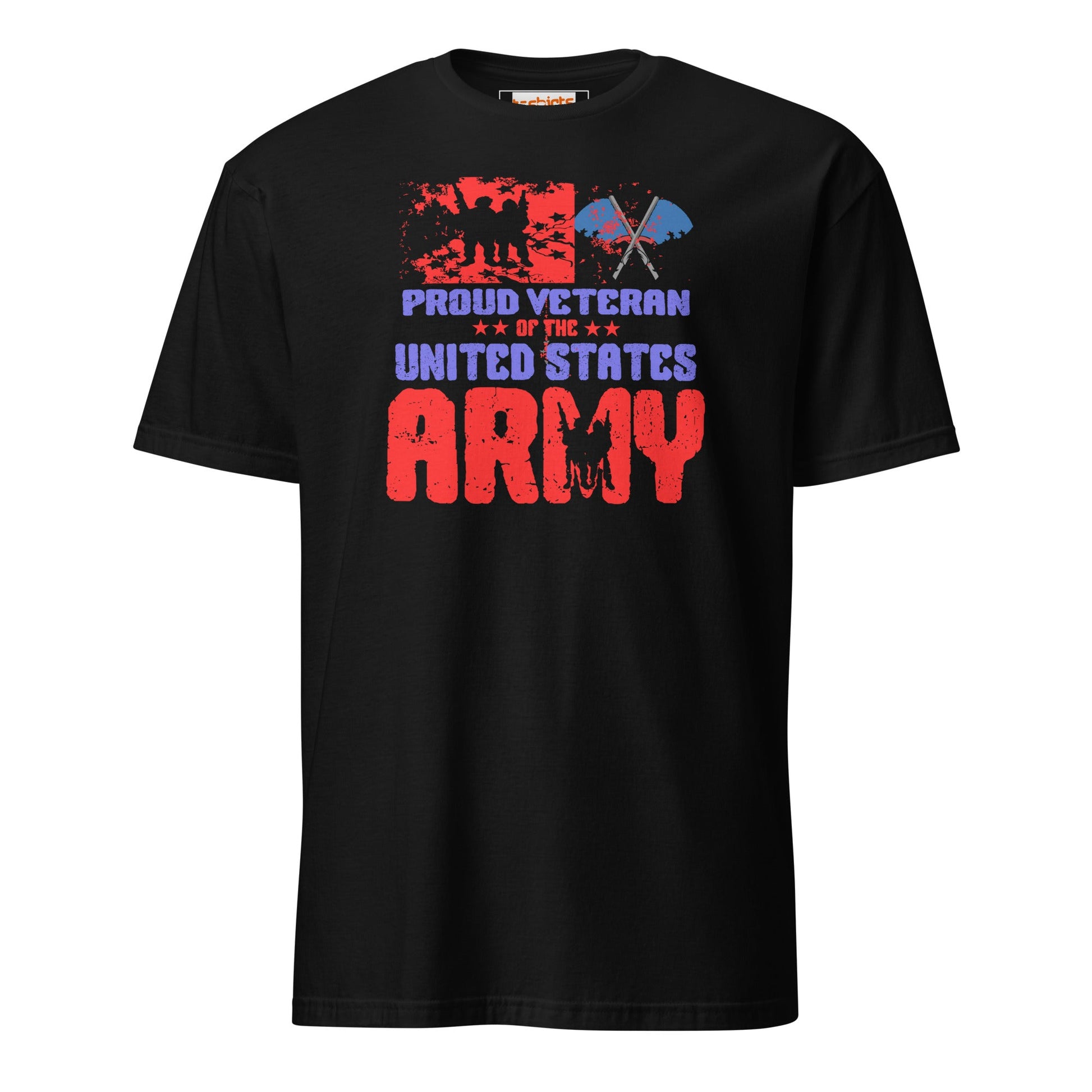 Proud Veteran T-Shirt | Military US Army T-Shirt - Black - T-Shirts Online