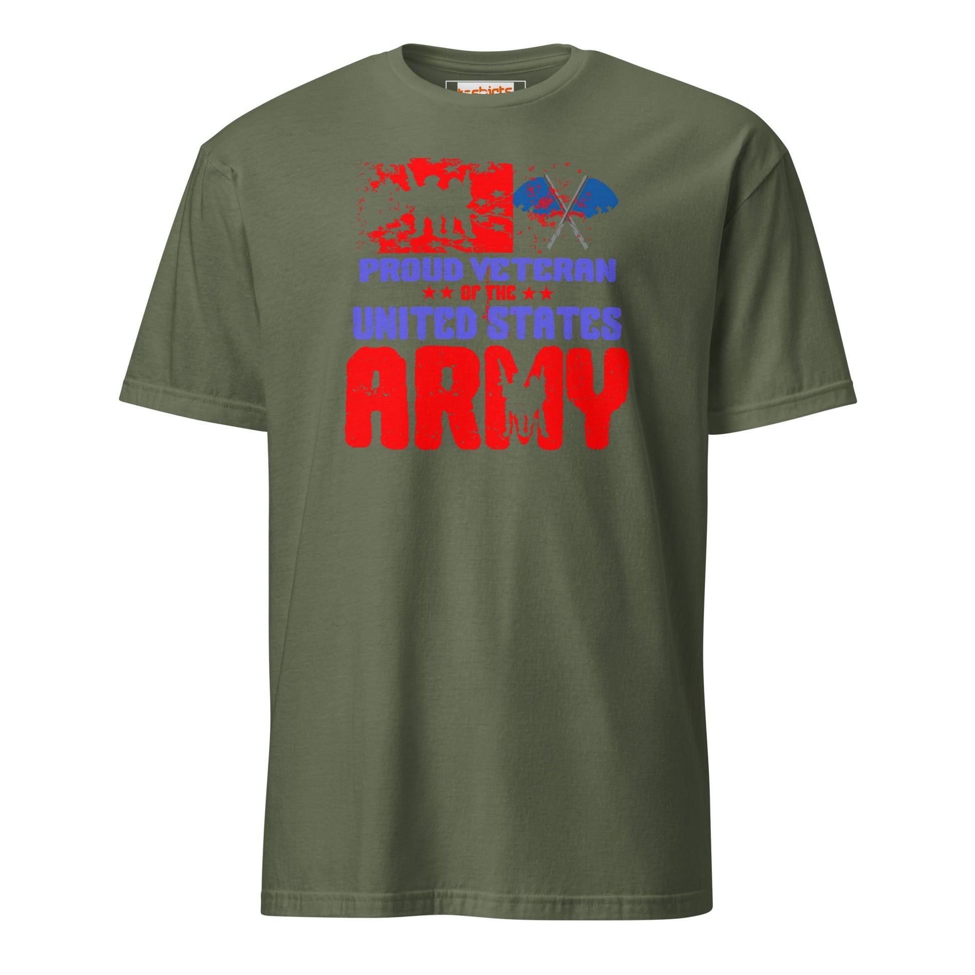 Proud Veteran T-Shirt | Military US Army T-Shirt - Military Green - T-Shirts Online