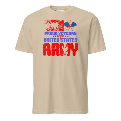 Proud Veteran T-Shirt | Military US Army T-Shirt - Sand - T-Shirts Online