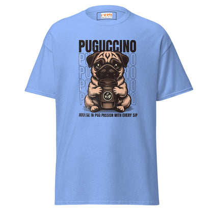 Puguccino | Dog T-Shirt - Carolina Blue - T-Shirts Online