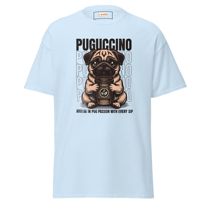 Puguccino | Dog T-Shirt - Light Blue - T-Shirts Online