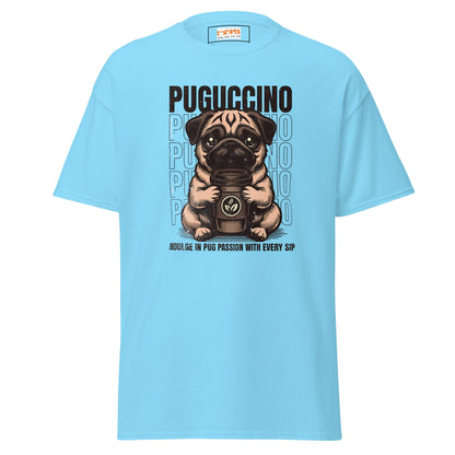 Puguccino | Dog T-Shirt - Sky - T-Shirts Online