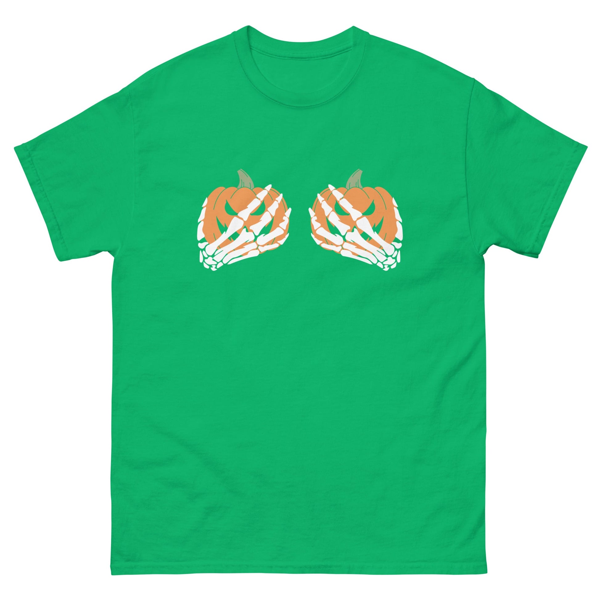 Pumpkin Boobs | Halloween T-Shirt - Irish Green - T-Shirts Online