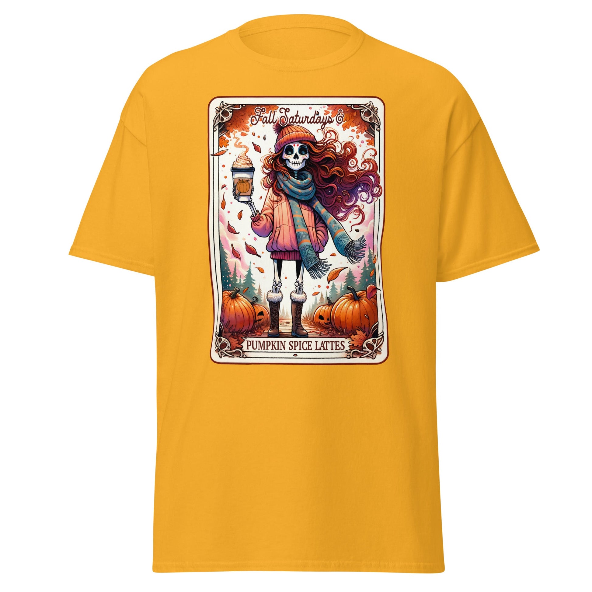 'Pumpkin Spice Lattes' Tarot | Tarot Card T-Shirt - T-Shirts Online