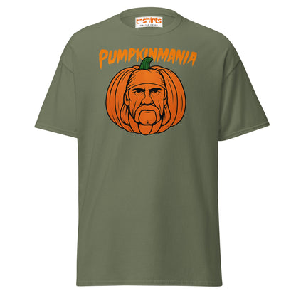 Pumpkinmania Halloween Wrestling T-Shirt - Military Green - T-Shirts Online