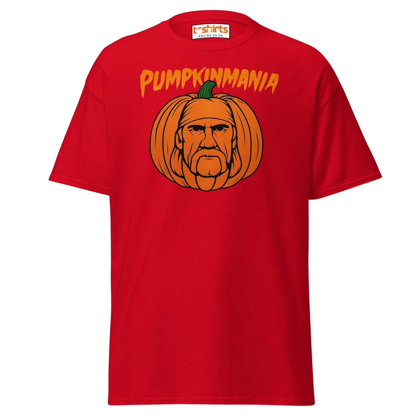 Pumpkinmania Halloween Wrestling T-Shirt - Red - T-Shirts Online