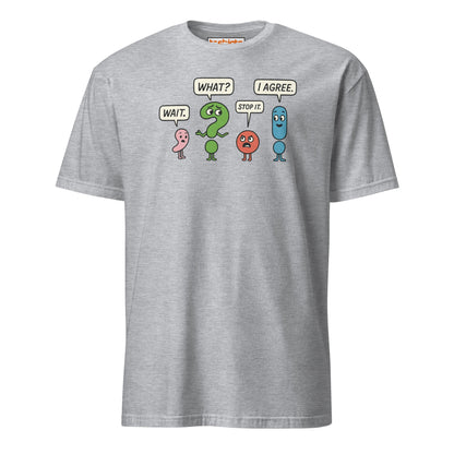 Punctuation Party T-Shirt – Funny Grammar Humor Tee - Sport Grey - T-Shirts Online