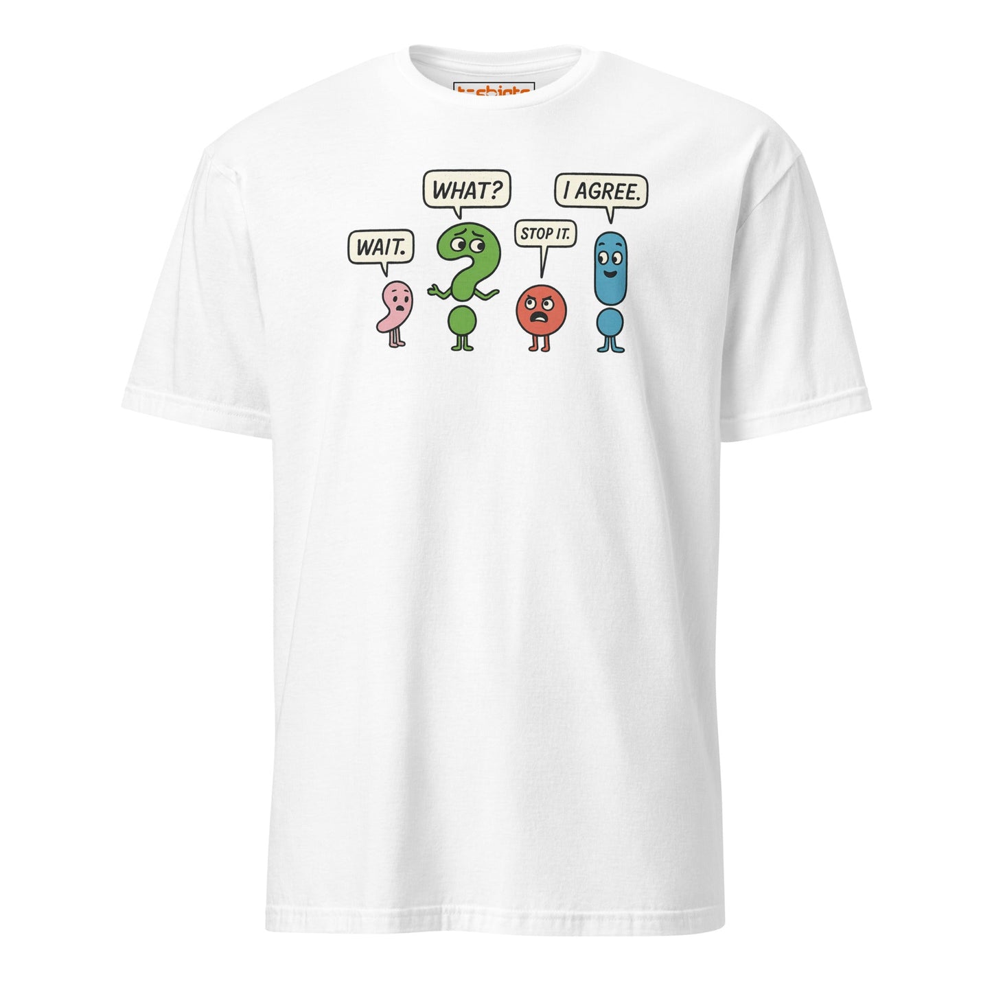 Punctuation Party T-Shirt – Funny Grammar Humor Tee - White - T-Shirts Online