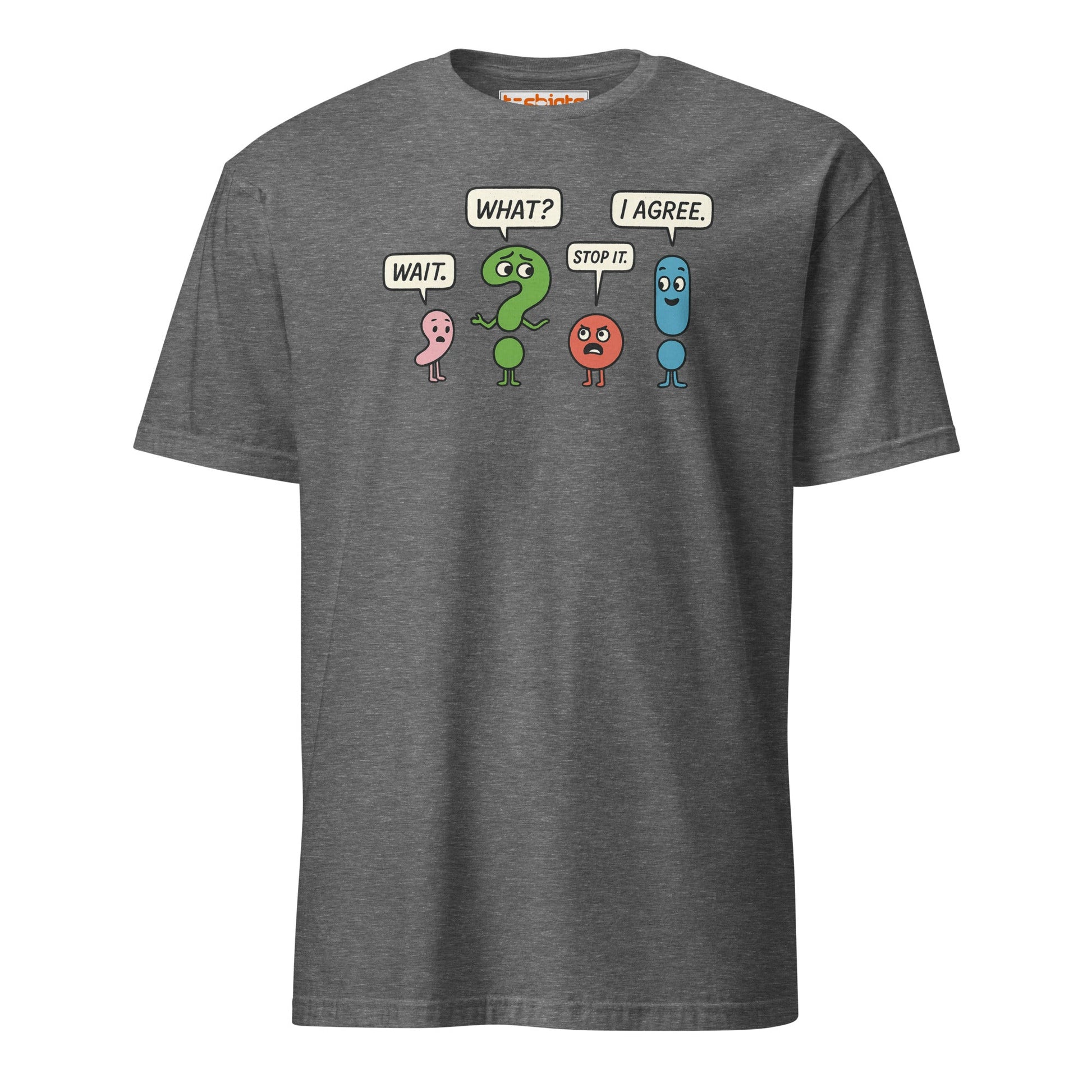 Punctuation Party T-Shirt - Graphite Heather - T-Shirts Online