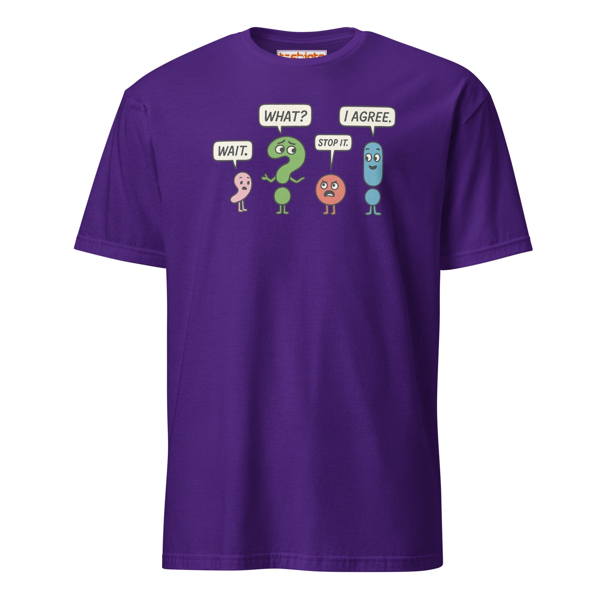 Punctuation Party T-Shirt - Purple - T-Shirts Online