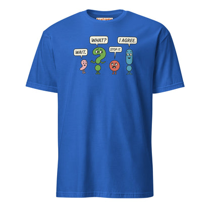 Punctuation Party T-Shirt - Royal - T-Shirts Online