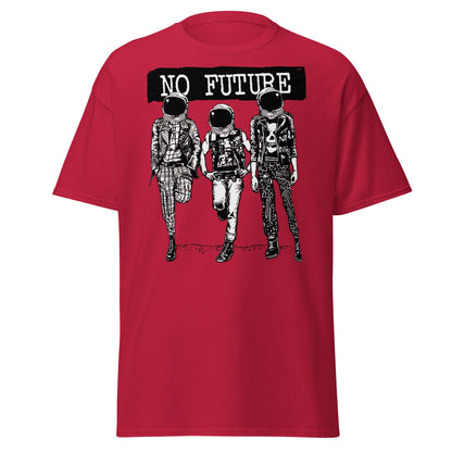 Punk Astronaut 'No Future' T-Shirt - Cardinal - T-Shirts Online