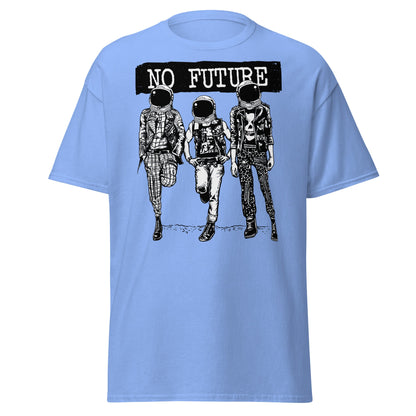 Punk Astronaut 'No Future' T-Shirt - Carolina Blue - T-Shirts Online