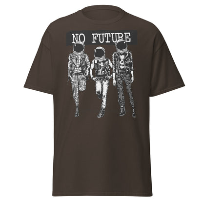 Punk Astronaut 'No Future' T-Shirt - Dark Chocolate - T-Shirts Online