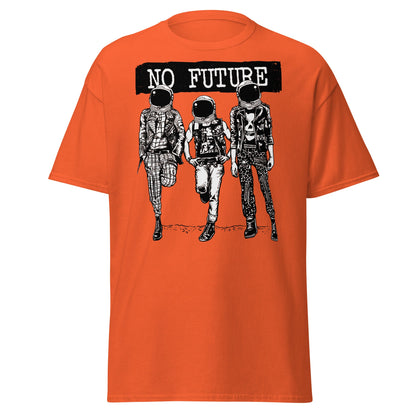 Punk Astronaut 'No Future' T-Shirt - Orange - T-Shirts Online