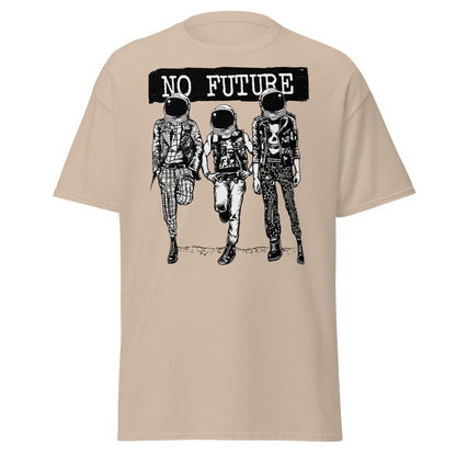 Punk Astronaut 'No Future' T-Shirt - Sand - T-Shirts Online