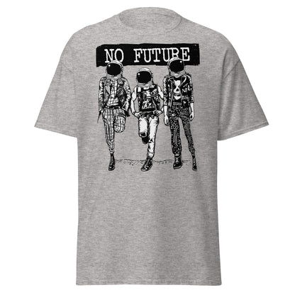 Punk Astronaut 'No Future' T-Shirt - Sport Grey - T-Shirts Online