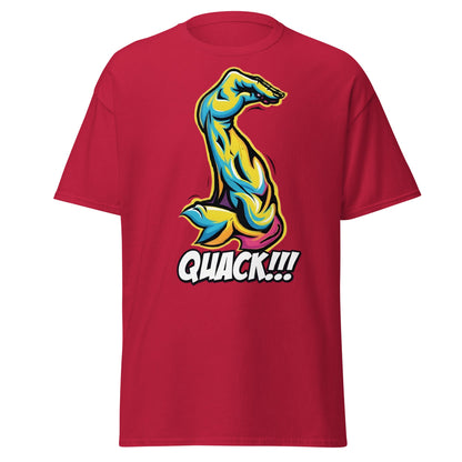 Quack Muscle Graphic Tee – Funny Optical Illusion Shirt - Cardinal - T-Shirts Online