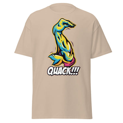 Quack Muscle Graphic Tee – Funny Optical Illusion Shirt - Sand - T-Shirts Online