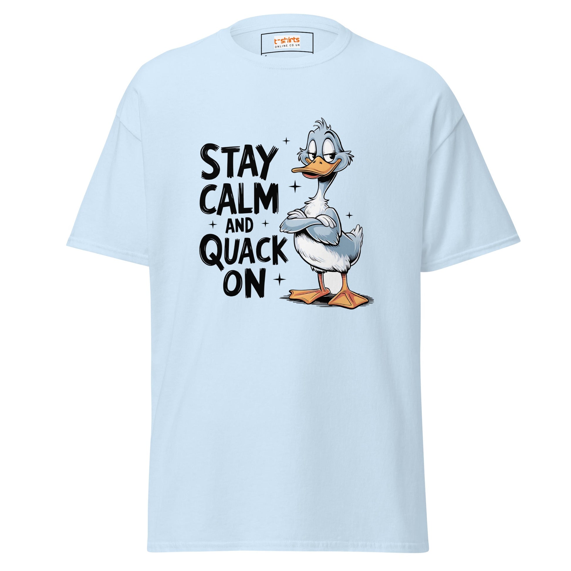 Quack On | Gaming T-Shirt - Light Blue - T-Shirts Online