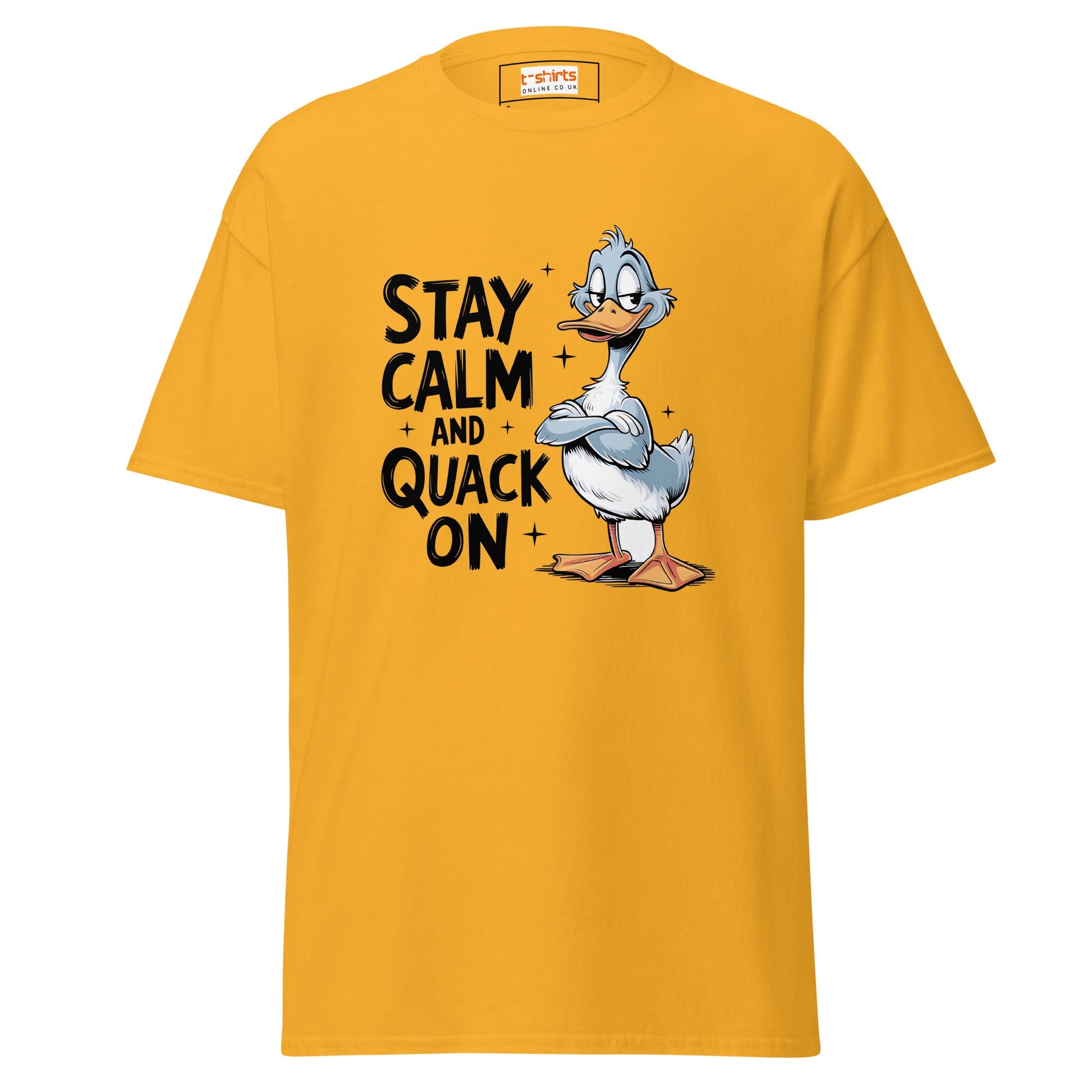 Quack On | Gaming T-Shirt - Gold - T-Shirts Online