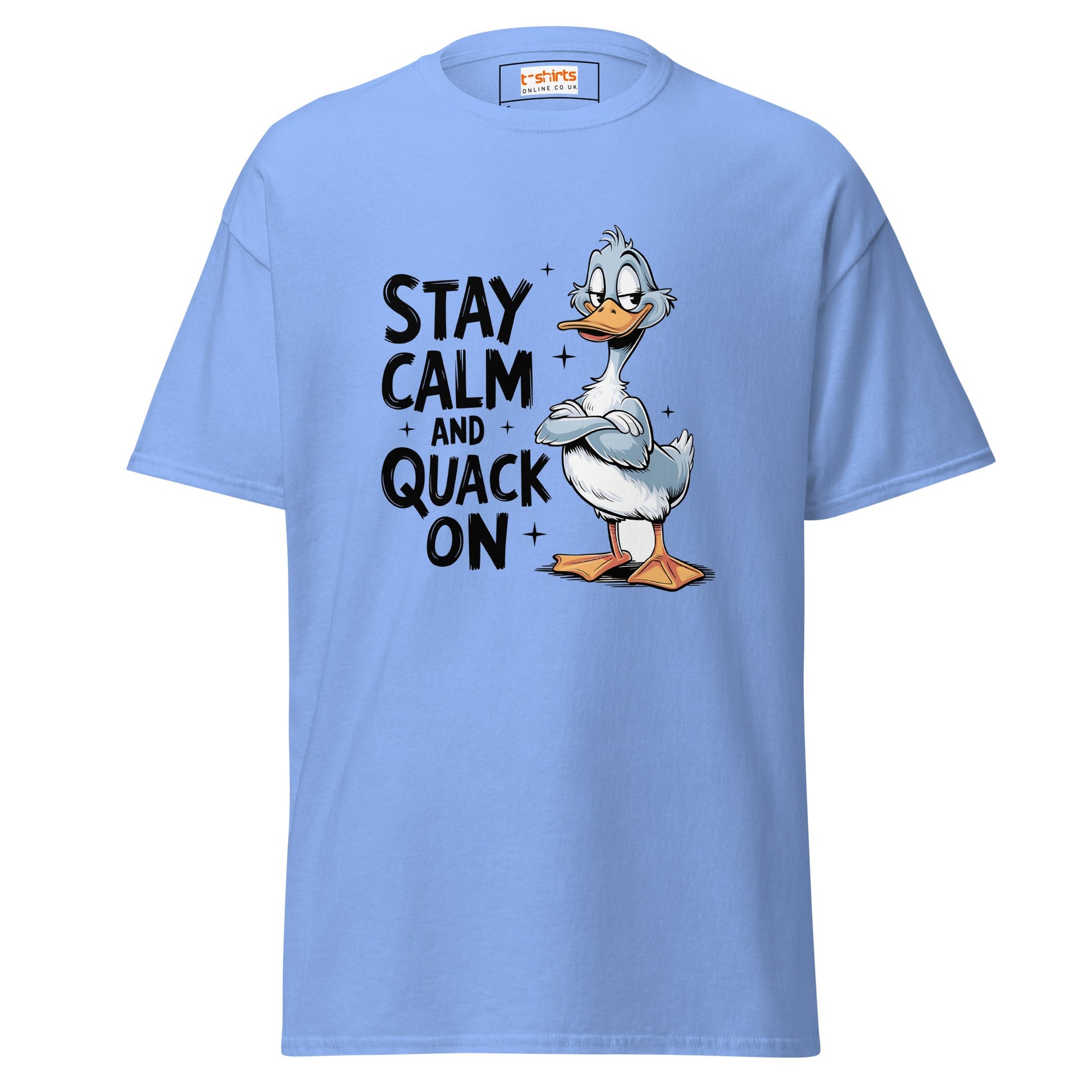 Quack On | Gaming T-Shirt - Carolina Blue - T-Shirts Online