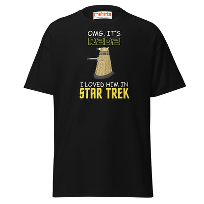 R2D2 Star Trek Parody T-Shirt – Funny Sci - Fi Tee - Black - T-Shirts Online