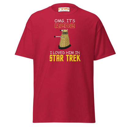 R2D2 Star Trek Parody T-Shirt – Funny Sci - Fi Tee - Cardinal - T-Shirts Online