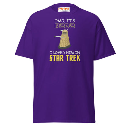 R2D2 Star Trek Parody T-Shirt – Funny Sci - Fi Tee - Purple - T-Shirts Online