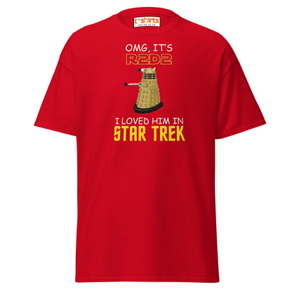 R2D2 Star Trek Parody T-Shirt – Funny Sci - Fi Tee - Red - T-Shirts Online