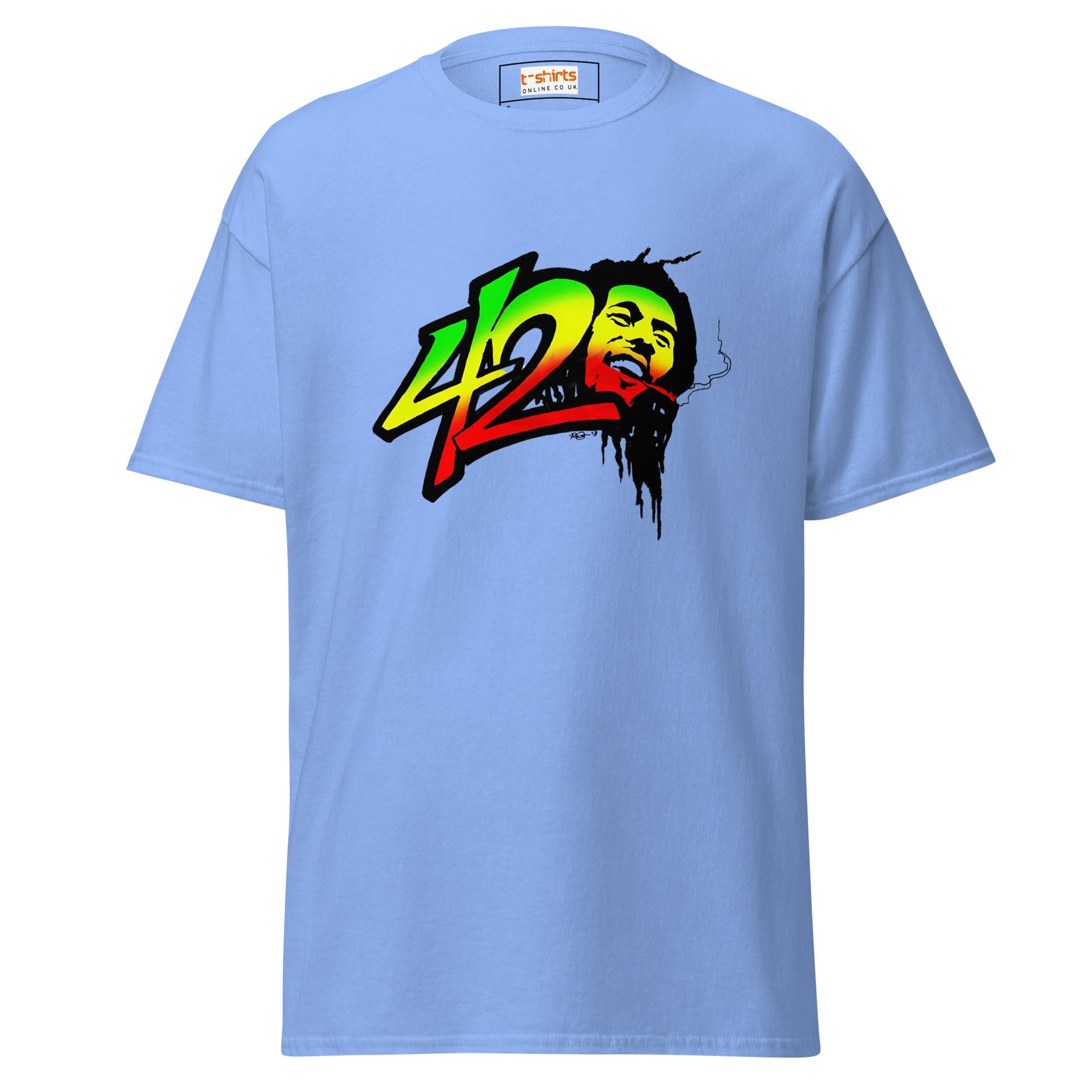 Raggae Legend | Music T-Shirt - Carolina Blue - T-Shirts Online