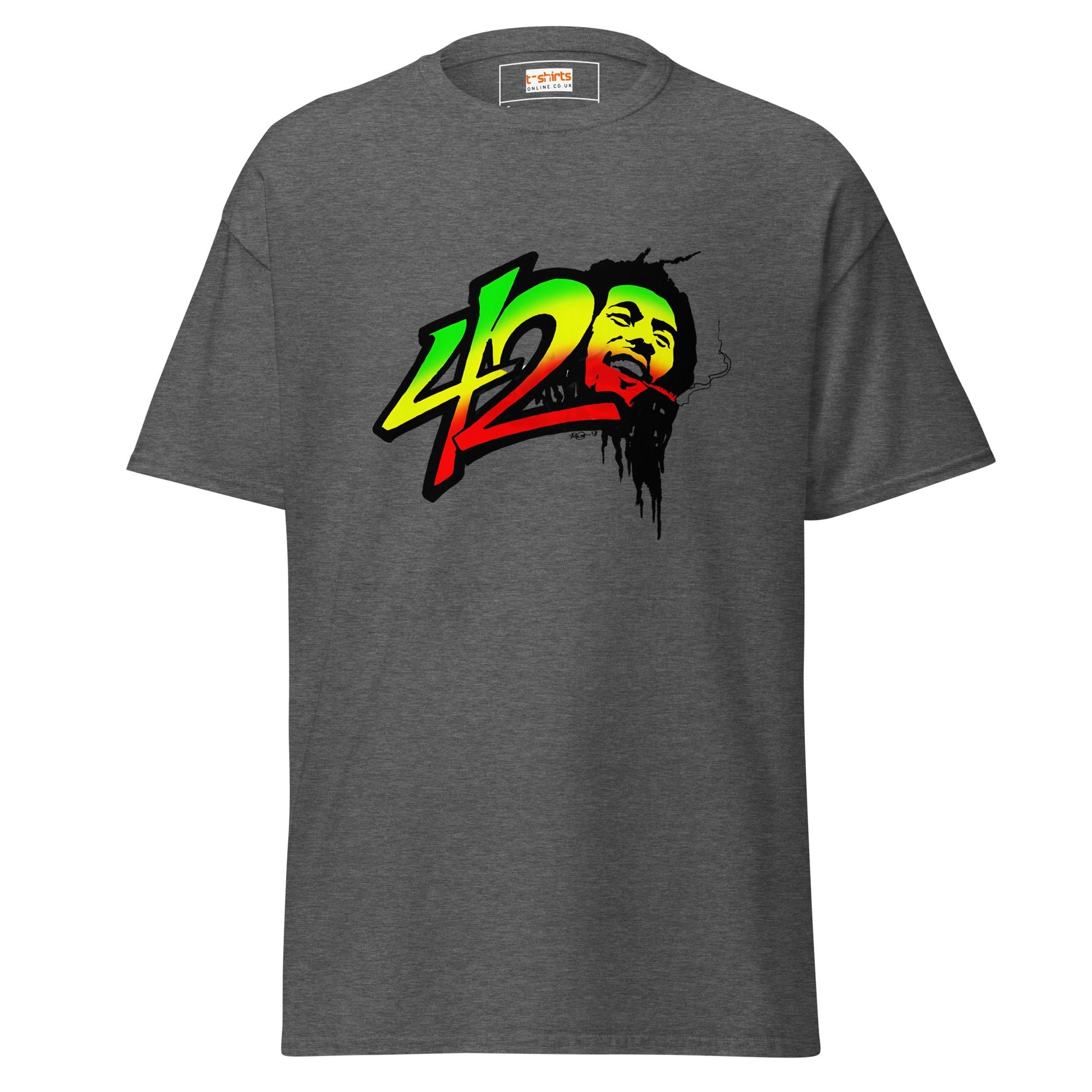 Raggae Legend | Music T-Shirt - Dark Heather - T-Shirts Online