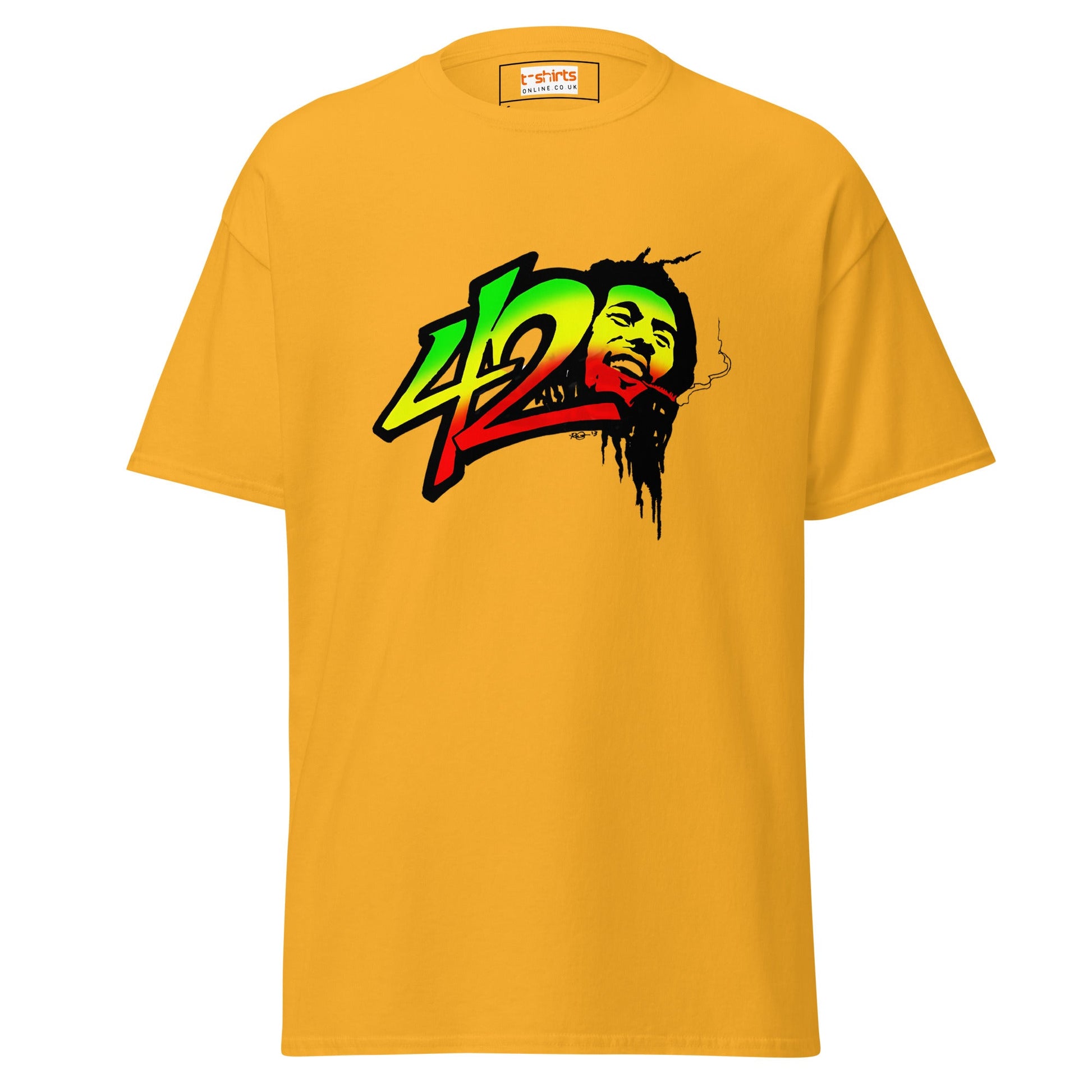 Raggae Legend | Music T-Shirt - Gold - T-Shirts Online