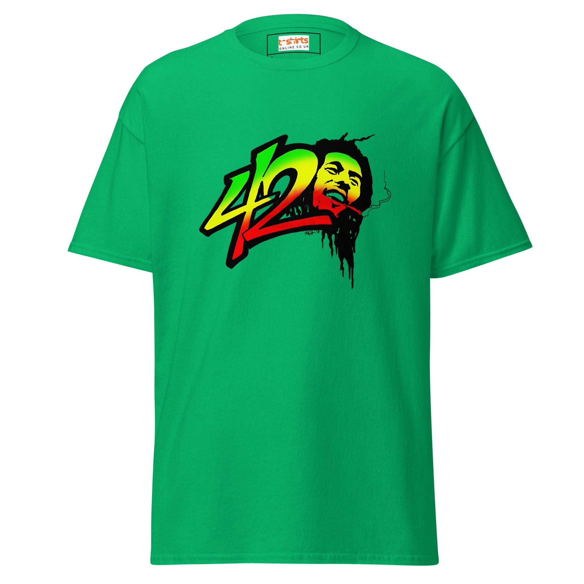 Raggae Legend | Music T-Shirt - Irish Green - T-Shirts Online