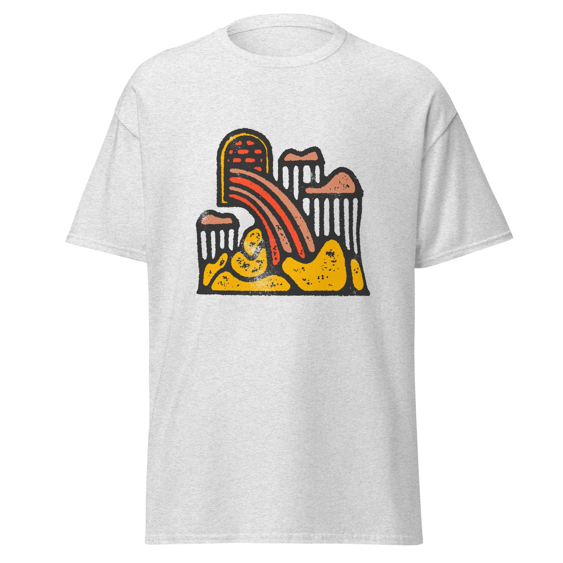 Rainbow Vomit | Abstract T-Shirt - T-Shirts Online