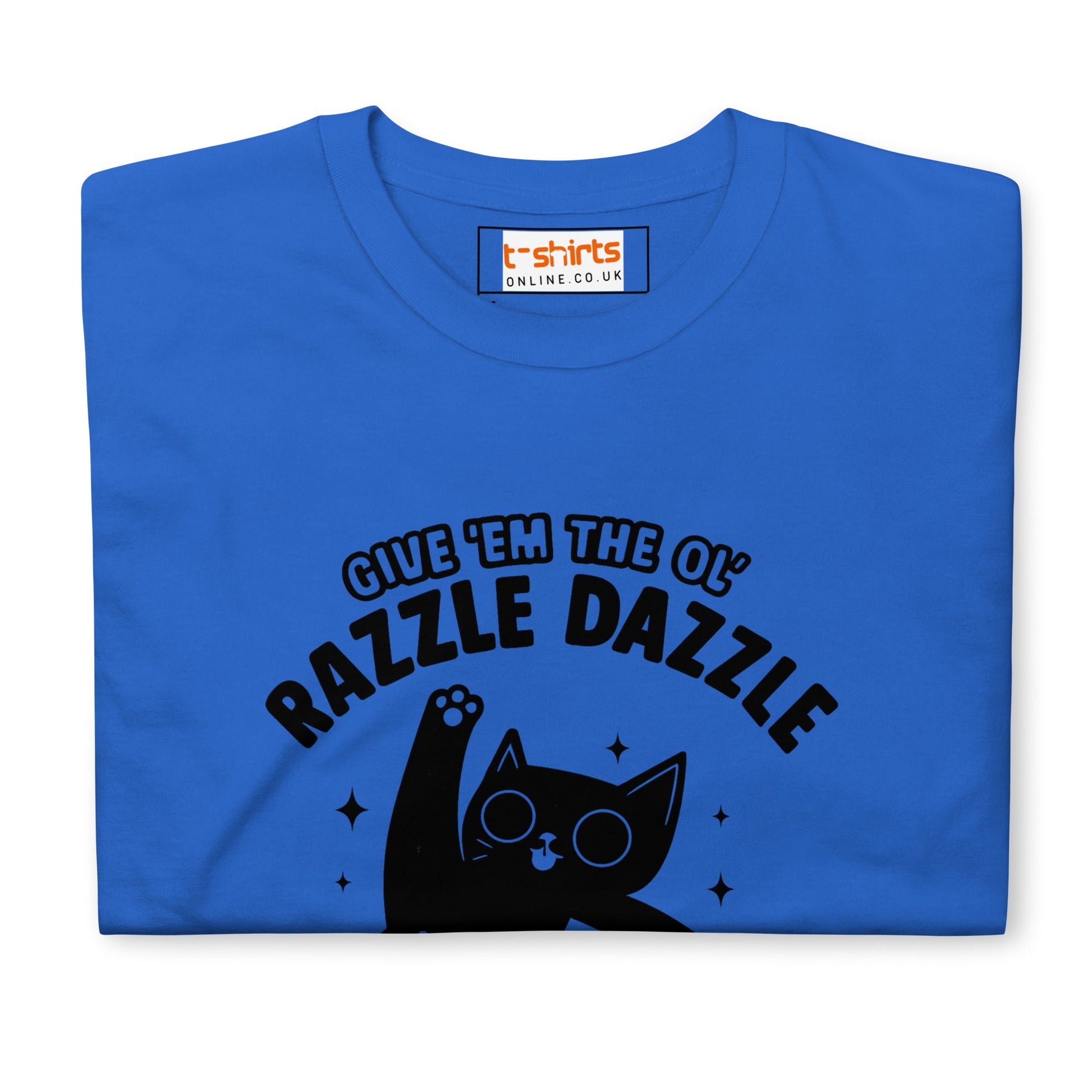 Razzle Dazzle T-Shirt | Fun Adult Cat Tee - Sand - T-Shirts Online