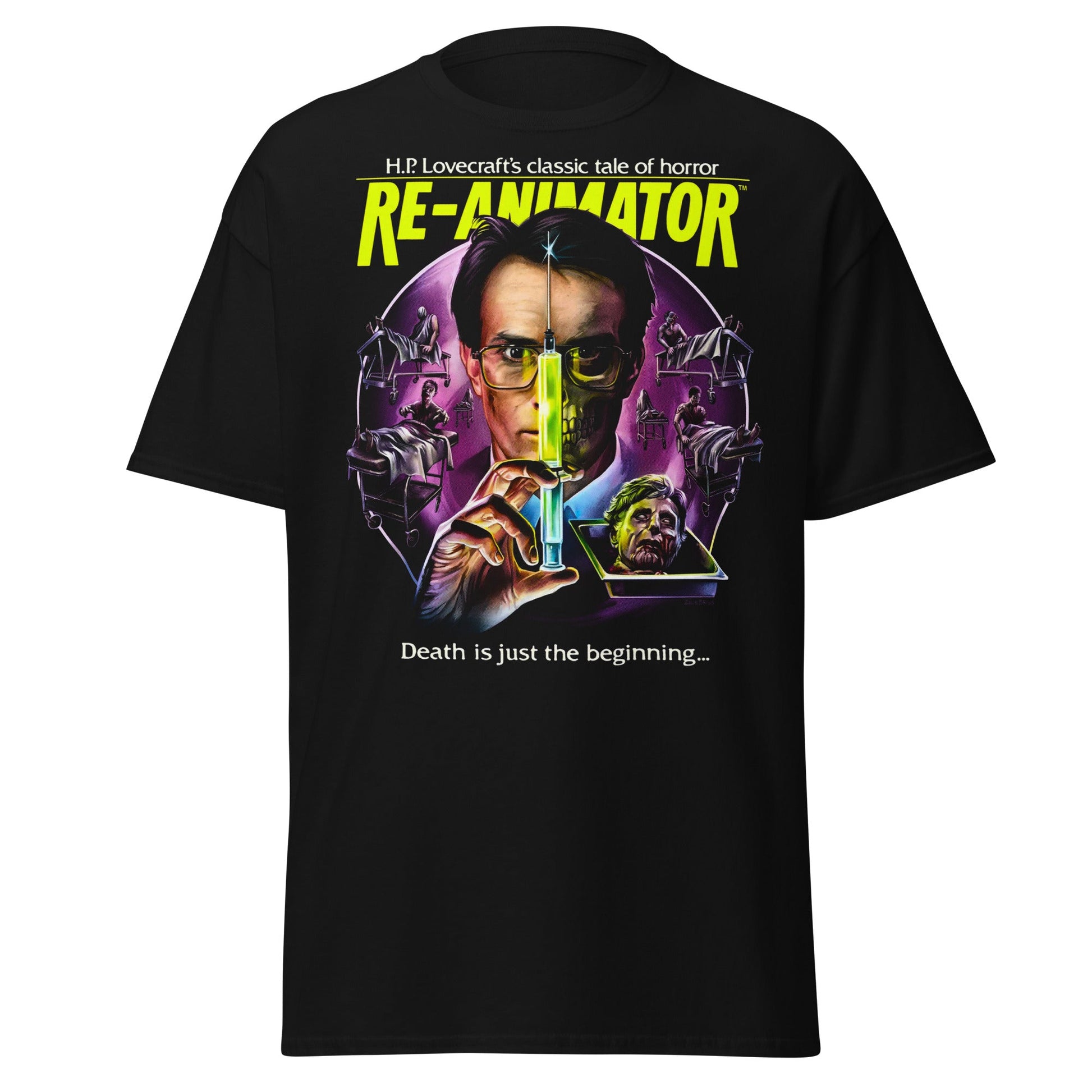Re - Animator Herbert West Horror Movie T-Shirt - Black - T-Shirts Online