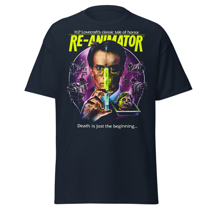 Re - Animator Herbert West Horror Movie T-Shirt - Navy - T-Shirts Online