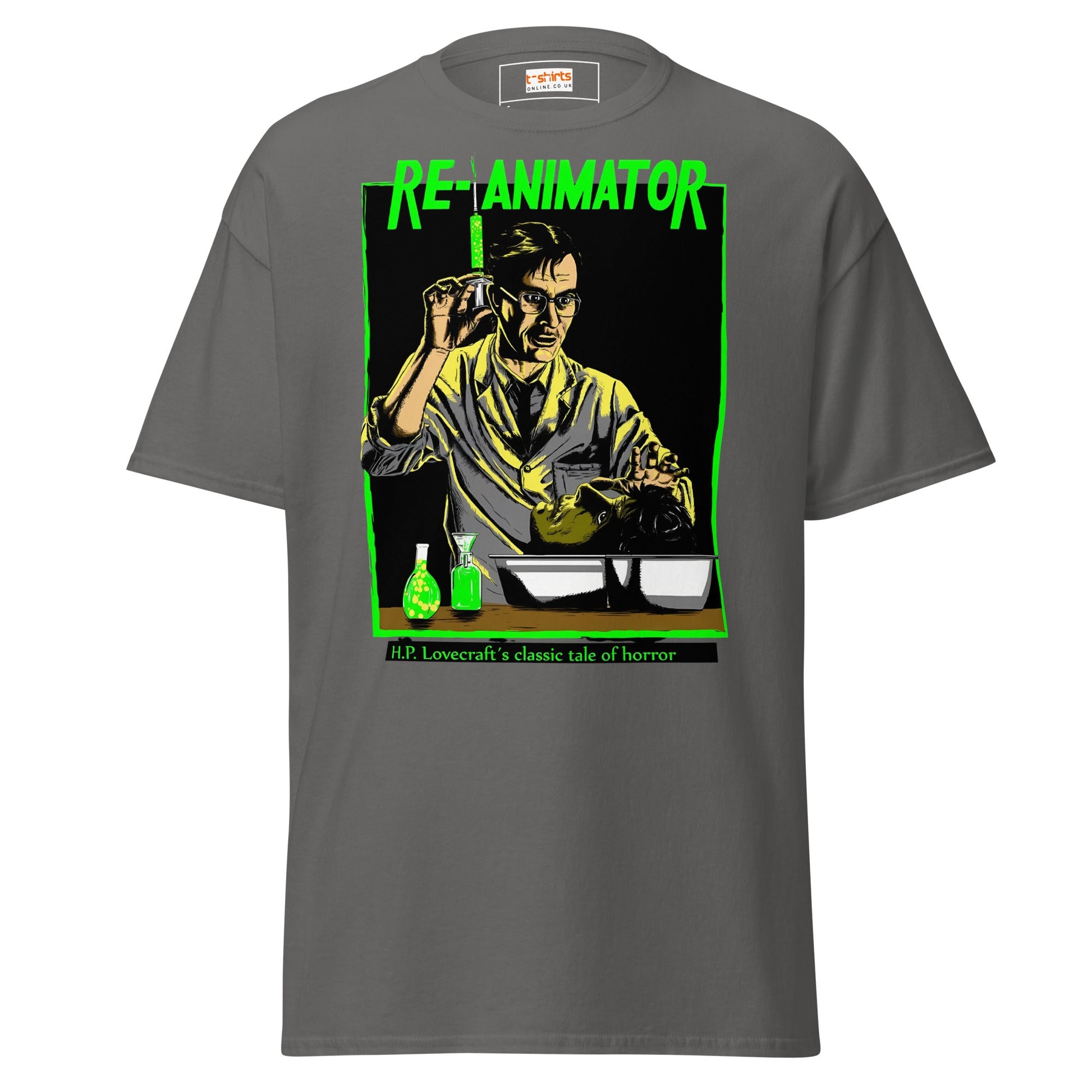 Re - Animator T-Shirt | Movie T-Shirt - Charcoal - T-Shirts Online